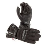 Gants chauffants femme helstons ecko girl heating noir - t6