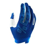 Gants cross enfant 100% itrack bleu / navy - yxl