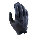 Gants cross enfant 100% itrack noir / charcoal - yl