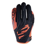 Gants cross enfant five mxf3 kid noir / orange fluo - m Gants cross enfant five mxf3 kid noir / orange fluo - m