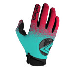 Gants cross enfant seven annex 7 dot junior rouge fluo / bleu - y - xl