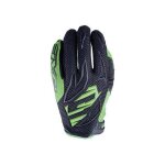 Gants cross five mxf3 noir / vert fluo - s