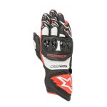 Gants cuir alpinestars gp pro r3 noir / blanc / rouge brillant - s