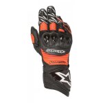 Gants cuir alpinestars gp pro r3 noir / rouge fluo - s