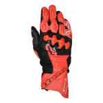 Gants cuir alpinestars gp pus r v3 bright red / red fluo / black - s
