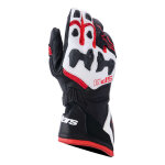 Gants cuir alpinestars sp - 9 black white bright red - s