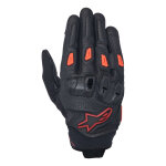 Gants cuir alpinestars sp x 7 air black / dark red / red fluo - s