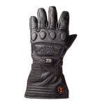 Gants cuir chauffant segura shiro noir - 11