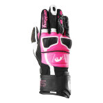 Gants cuir femme furygan styg15 lady noir / rose - m