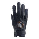 Gants cuir femme helstons feline noir - t6