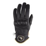 Gants cuir femme helstons sunshine air noir / beige - t8