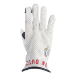 Gants cuir femme von dutch x helstons brigitte air blanc / noir - t6