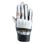 Gants cuir femme von dutch x helstons jackie air noir / blanc / gold - t6