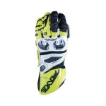 Gants cuir five rfx race blanc / jaune fluo - 3xl