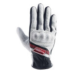 Gants cuir helstons cars blanc / rouge - t11