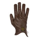 Gants cuir helstons condor camel / noir - t8