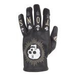 Gants cuir helstons kustom noir (skull) - t13