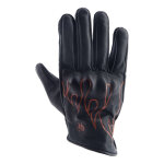 Gants cuir helstons rod air noir / orange - t10