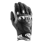 Gants cuir ixon ms - torpedo noir / blanc - l