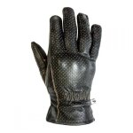 Gants cuir perfor� helstons basik pull up marron - t8