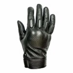 Gants cuir perfor�s helstons side noir - t12
