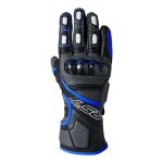 Gants cuir rst fulcrum noir / bleu - s