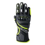 Gants cuir rst fulcrum noir / jaune fluo - l