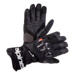Gants cuir / textile alpinestars boulder gore - tex noir / noir - s