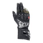 Gants cuir / textile alpinestars gp tech v2 noir / blanc - l