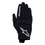 Gants cuir / textile alpinestars reef v2 black / white - m