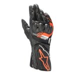 Gants cuir / textile alpinestars sp - 8 v3 noir / rouge fluo - 2xl