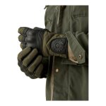 Gants cuir / textile belstaff hampsteap noir / vert forest - xs