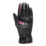 Gants cuir / textile �t� femme ixon rs shine 2 noir / fushia - m