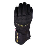 Gants cuir / textile femme five wfx first gtx woman black / gold - xs