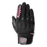 Gants cuir / textile femme furygan jet lady d3o evo noir / rose - l