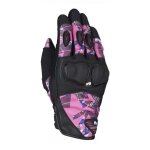 Gants cuir / textile femme furygan lady graphic evo 2 noir / rose - xs