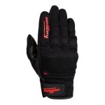 Gants cuir / textile furygan jet d3o noir / rouge - s