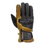 Gants cuir / textile helstons curtis noir / marron - t8 Gants cuir / textile helstons curtis noir / marron - t8
