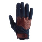 Gants cuir / textile helstons dune bleu / tan - t12