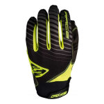 Gants enfant bmx five race jaune / noir - xs