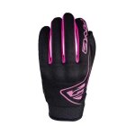 Gants femme five globe woman noir / rose fluo - s