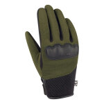 Gants textile / cuir femme segura lady eden noir / kaki - t6