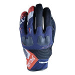Gants textile / cuir five tfx3 bleu / rouge - 3xl