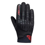 Gants textile ixon oregon noir / rouge fluo - xs