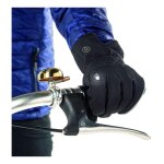 Gants textile vélo femme tucano urbano lux led noir - s Gants textile vélo femme tucano urbano lux led noir - s