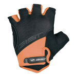 Gants v�lo court gist d - grip gel noir / orange fluo - l