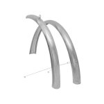 Gardes boue en inox rms metal fenders 51 mm - 24