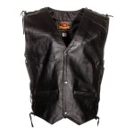 Gilet cuir held patch noir - xxxl
