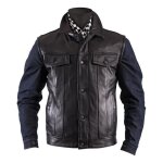 Gilet cuir helstons waistcoat noir - s