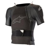Gilet de protection alpinestars sequence manches courtes noir - s